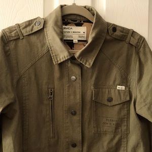 RVCA Forest Green Utility Coat